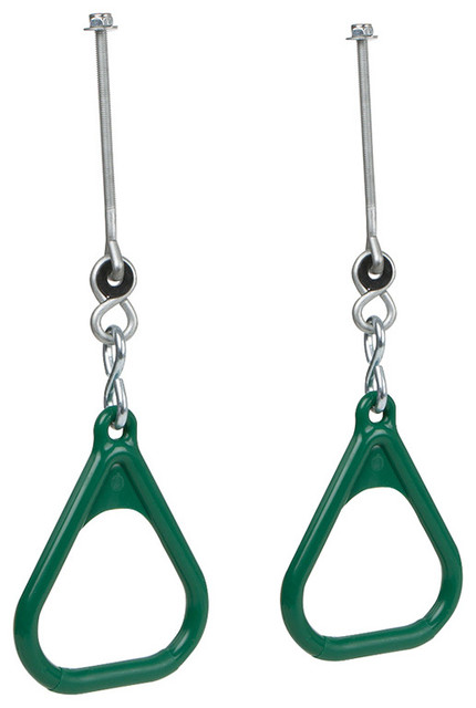 Trapeze Rings With Swing Hangers Set Of 2 Green