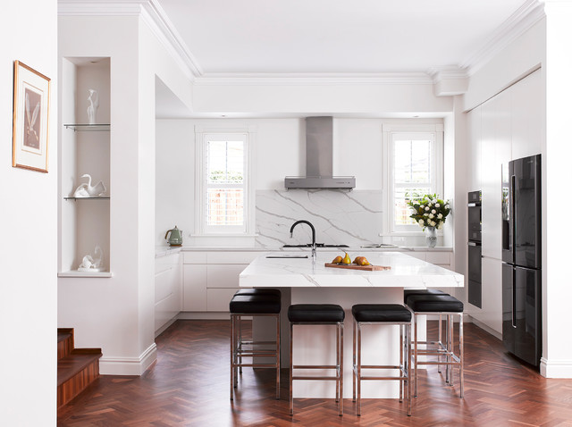 White Delight modern-kitchen