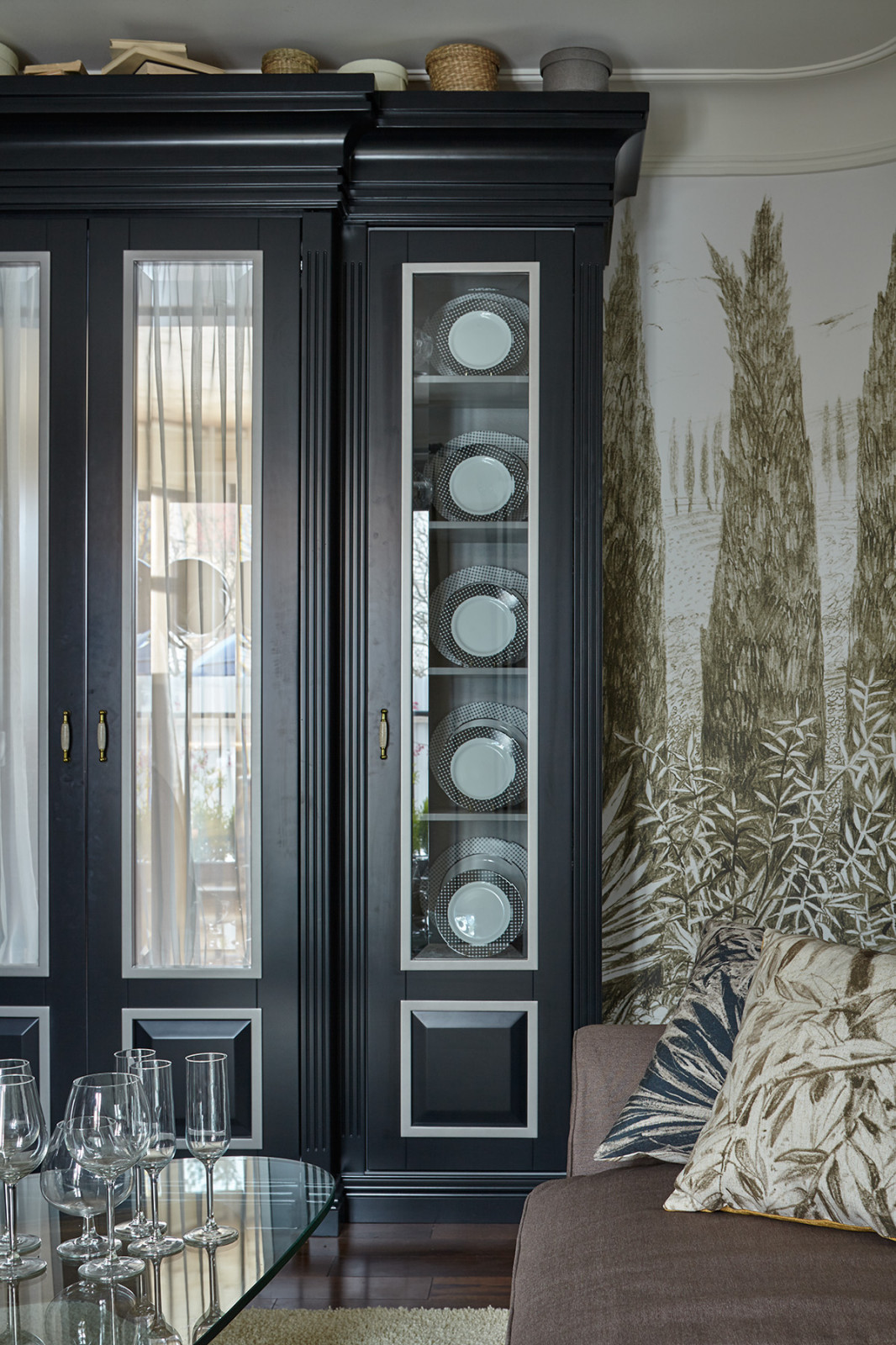 "Обнимающая" гостиная от студии "А3".