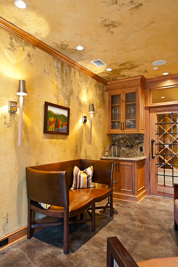 Inspiration for an eclectic wine cellar in Atlanta.