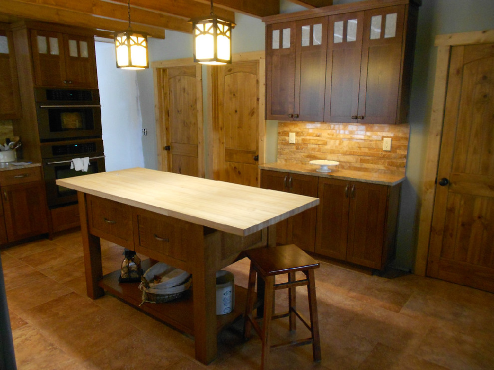 Mountain style kitchen photo in Boise