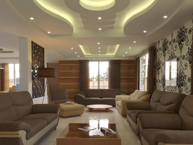 Bungalow Gypsum Designs Machakos Modern Living Room