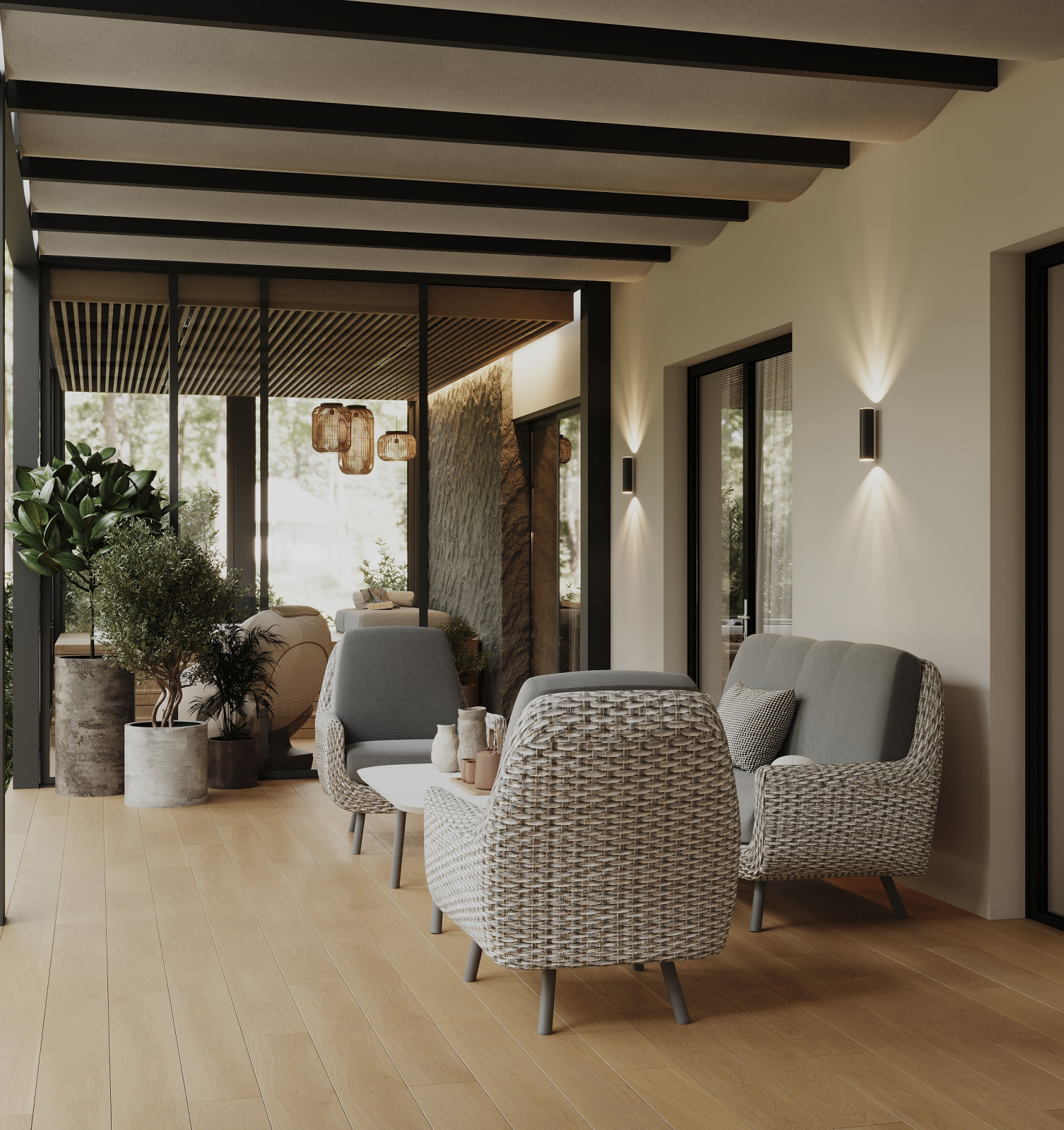 Дизайн интерьера дома в кп Урман— 174 м²