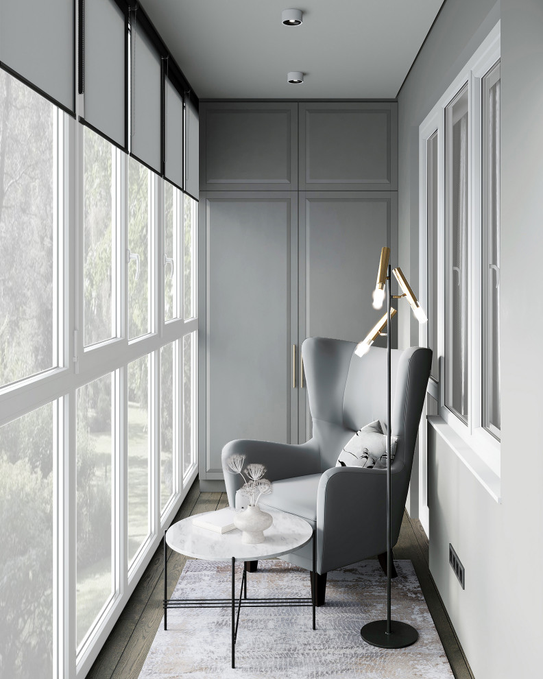 Дизайн интерьера квартиры с открытой террасой в жилом комплексе "Тармо"