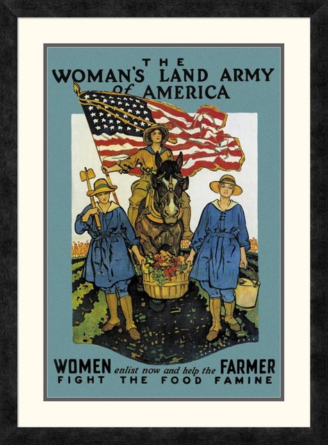 "The Woman's Land Army of America, 1918"  by Herbert A. Paus, 22x30"