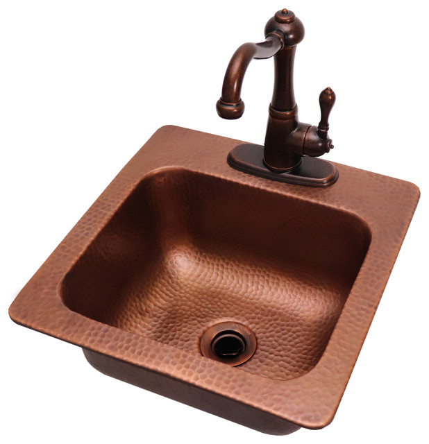 Rcs Outdoor Kitchen Copper Sink And Faucet Traditional Kitchen