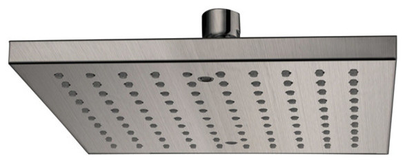 Dawn Single Function Rectangle Rain Showerhead, Brushed Nickel