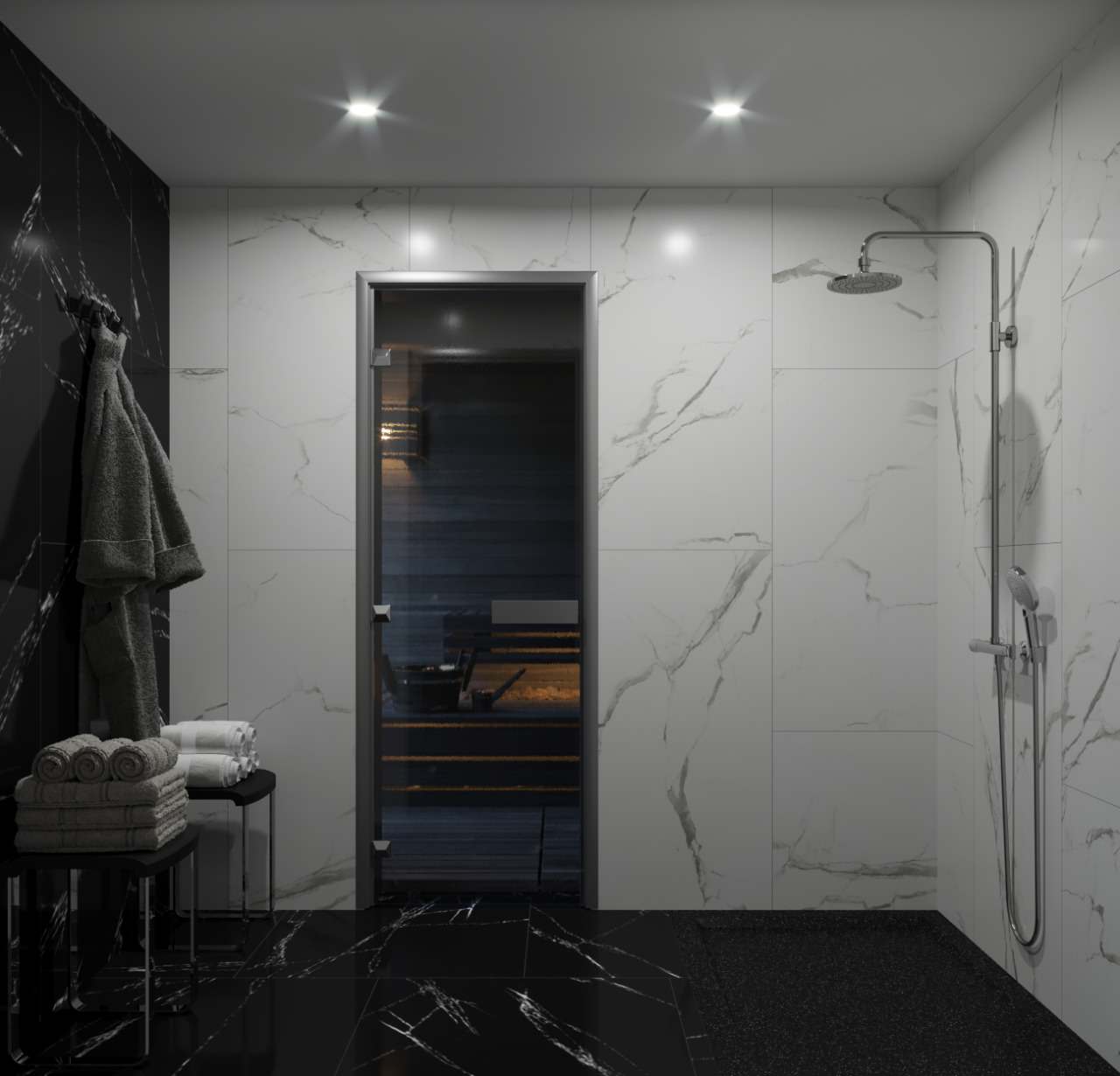 Баня в загородном доме в Можайском районе