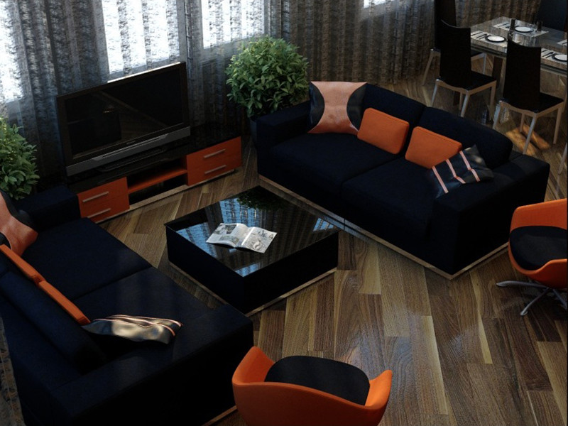 Гостиная в коттедже пос. Колосково