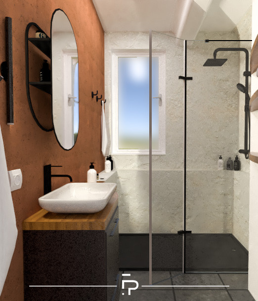 R&eacute;novation salle de bain - Montpellier minimalistisch-badezimmer