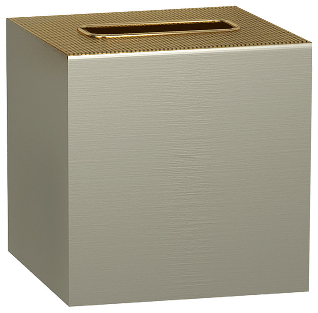 gold tissue box holder