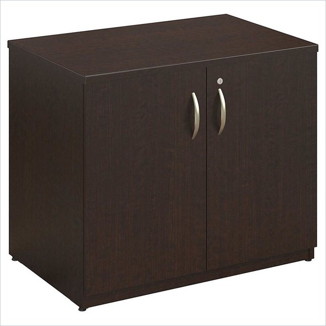 Bush BBF Series C Elite 36W Storage Cabinet, Mocha Cherry - Transitional - Storage Cabinets - by Homesquare