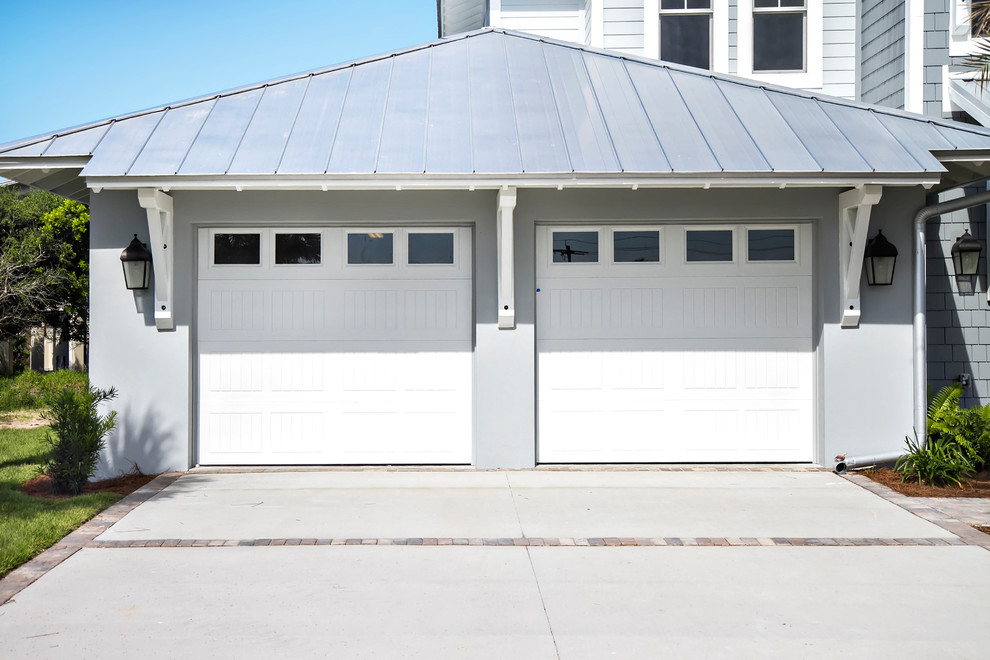 Design ideas for a beach style garage in Jacksonville.