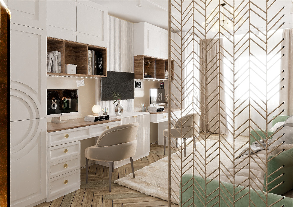 Серый-зеленый оазис: гармония контрастов