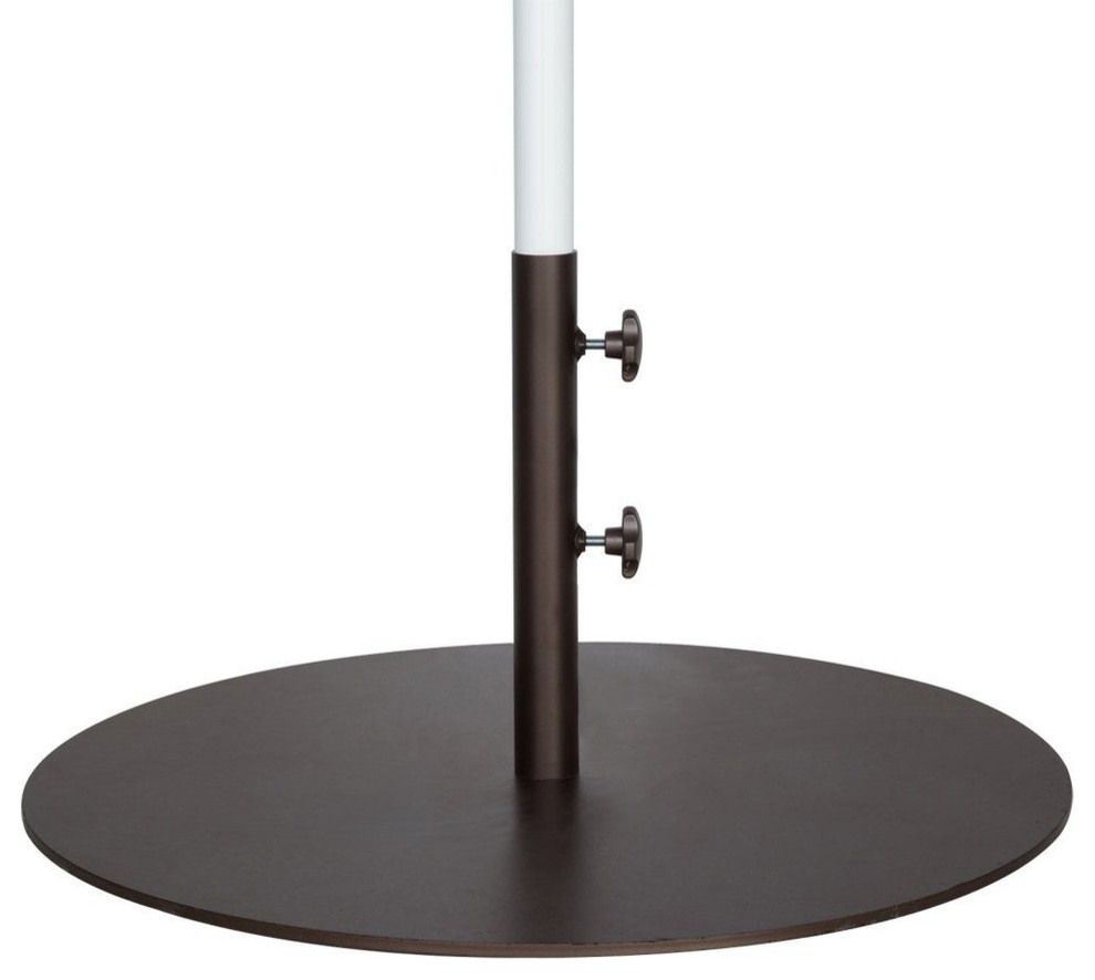 Abba Patio Round Steel Market Umbrella Base 28 Transitional Outdoor Umbrella Accessories Other By E2e Inc