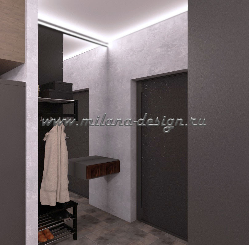 Проект 2х комнатной квартиры в стиле лофт