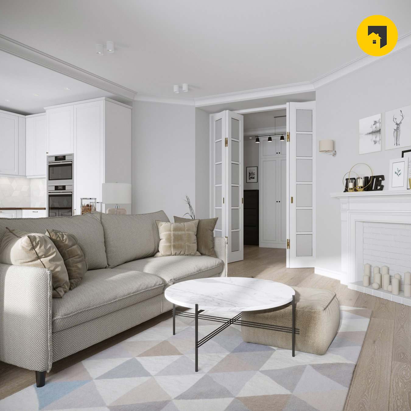 Дизайн-проект евродвушки в Рыбацком