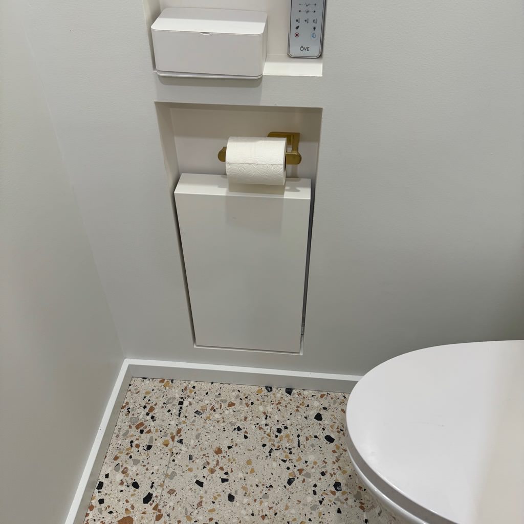 Blissful Emerald Green and Gold Bathroom