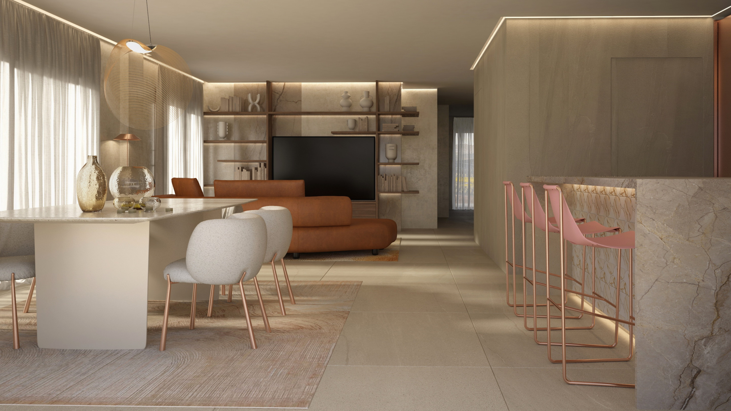 Proyecto de interiorismo y reforma integral ático -Valencia