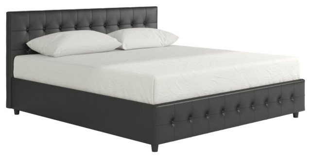 Sydney Upholstered Bed - Transitional - Panel Beds - by Dorel Home  Furnishings, Inc. | Houzz
