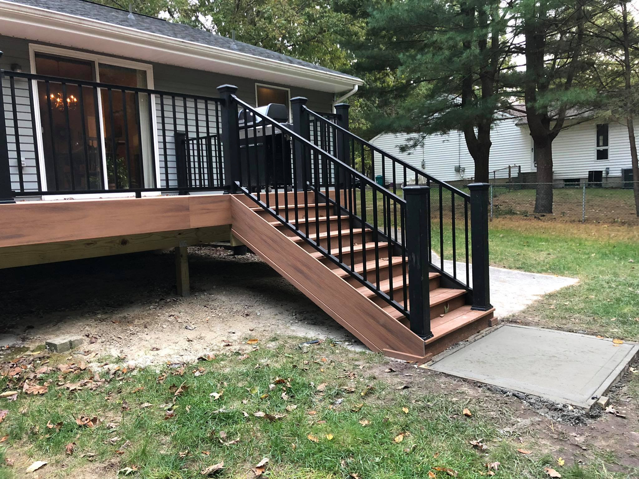 Black Railing Porch