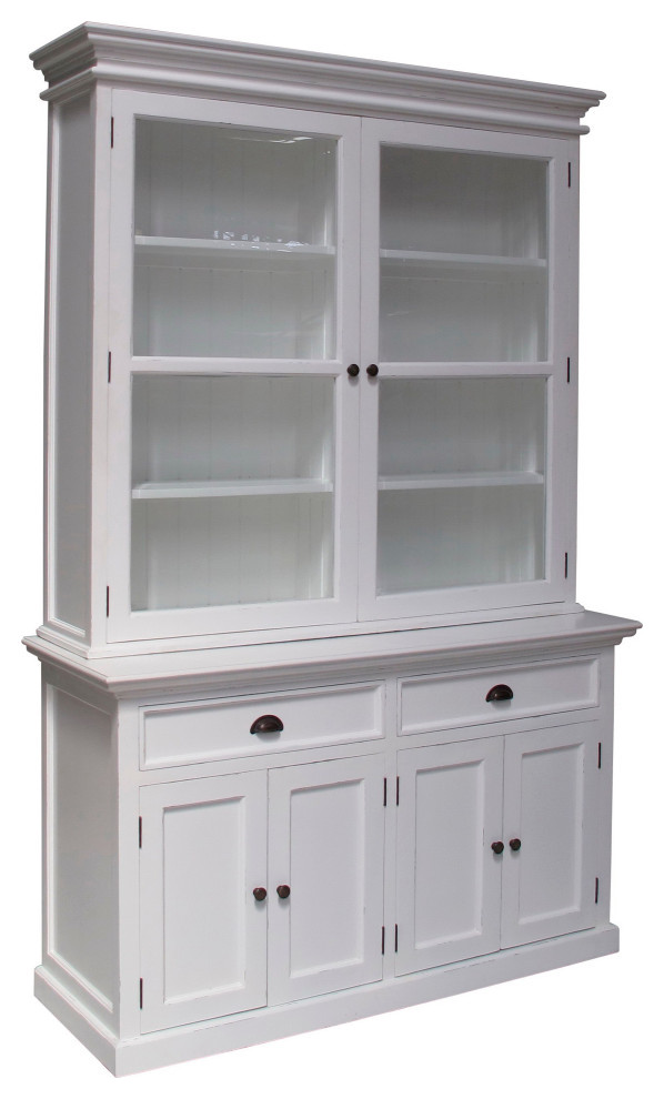 Halifax GlassDisplay Hutch Unit Contemporary Furniture by Nova Solo Furniture Houzz