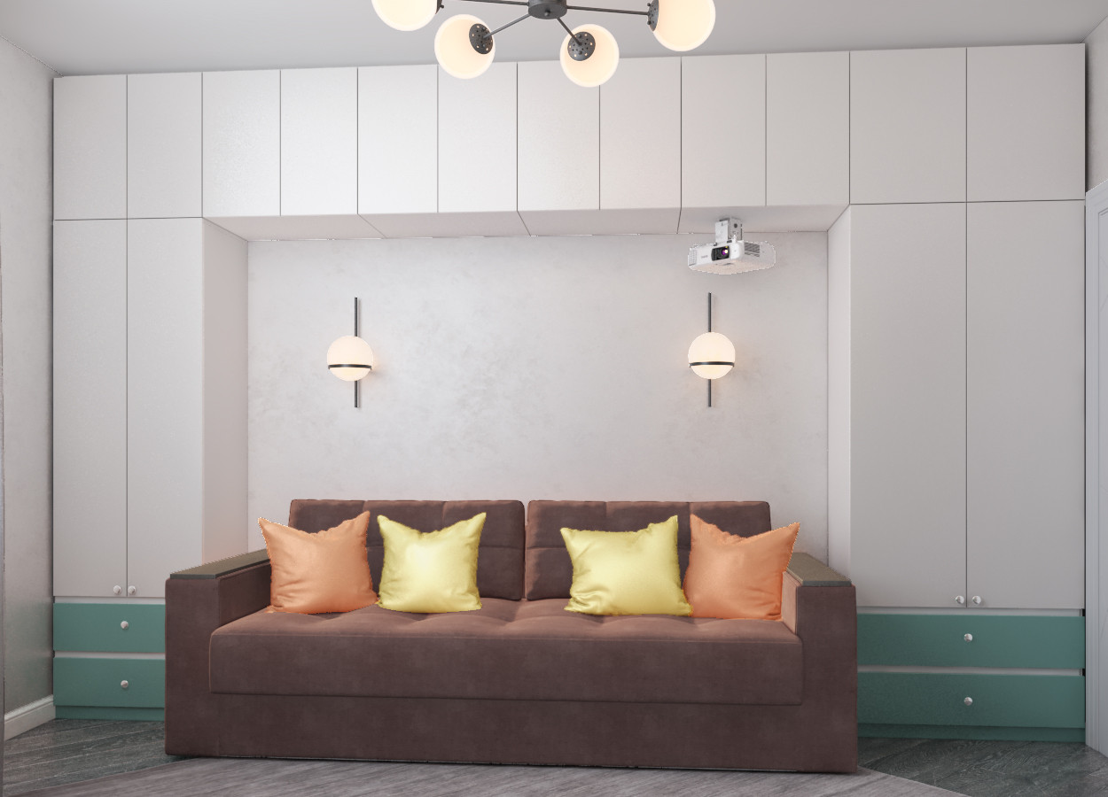 Интерьер двухкомнатной квартиры в ЖК Университетский парк