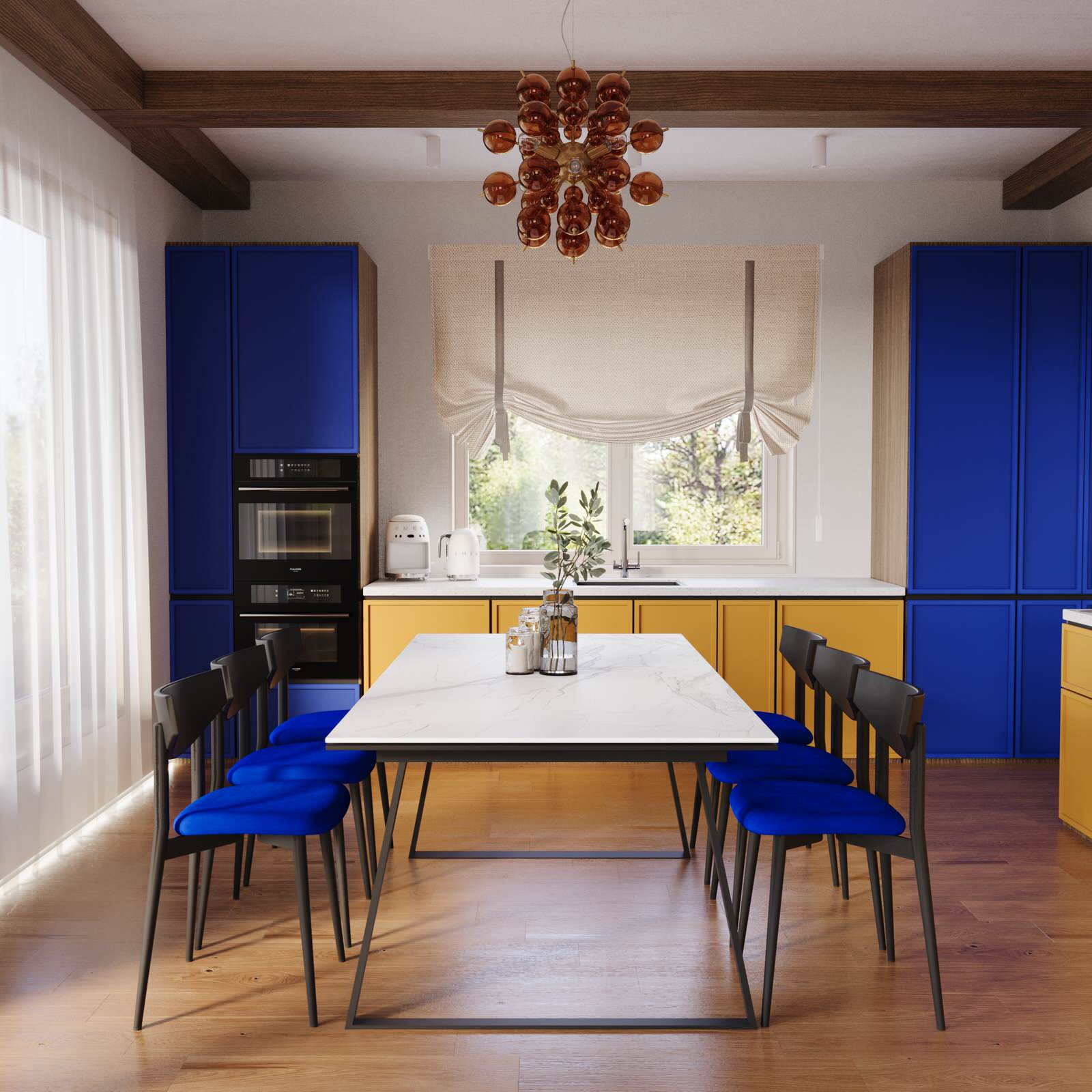 Дизайн 2х этажного дома в стиле эклектика