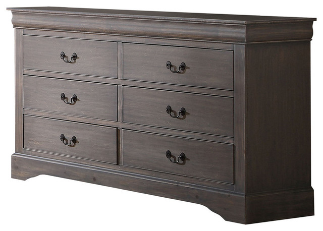 Louis Philippe Iii Dresser Antique Gray