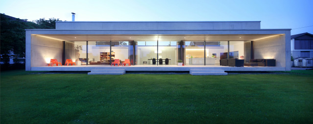 Wohnhaus S contemporary-vardagsrum