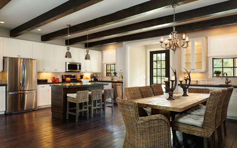 Mountain style kitchen photo in Atlanta