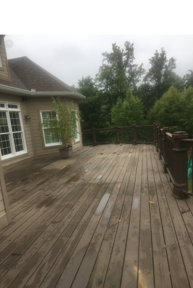 New deck with Dek Drain underdeck waterproofing system