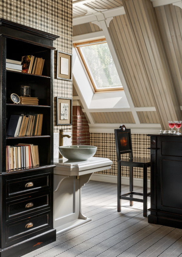 Интерьер дуплекса в поселке Бристоль Московская область. Правое крыло