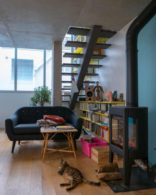 APPT.A S&eacute;jour, vers la rue industrial-family-room