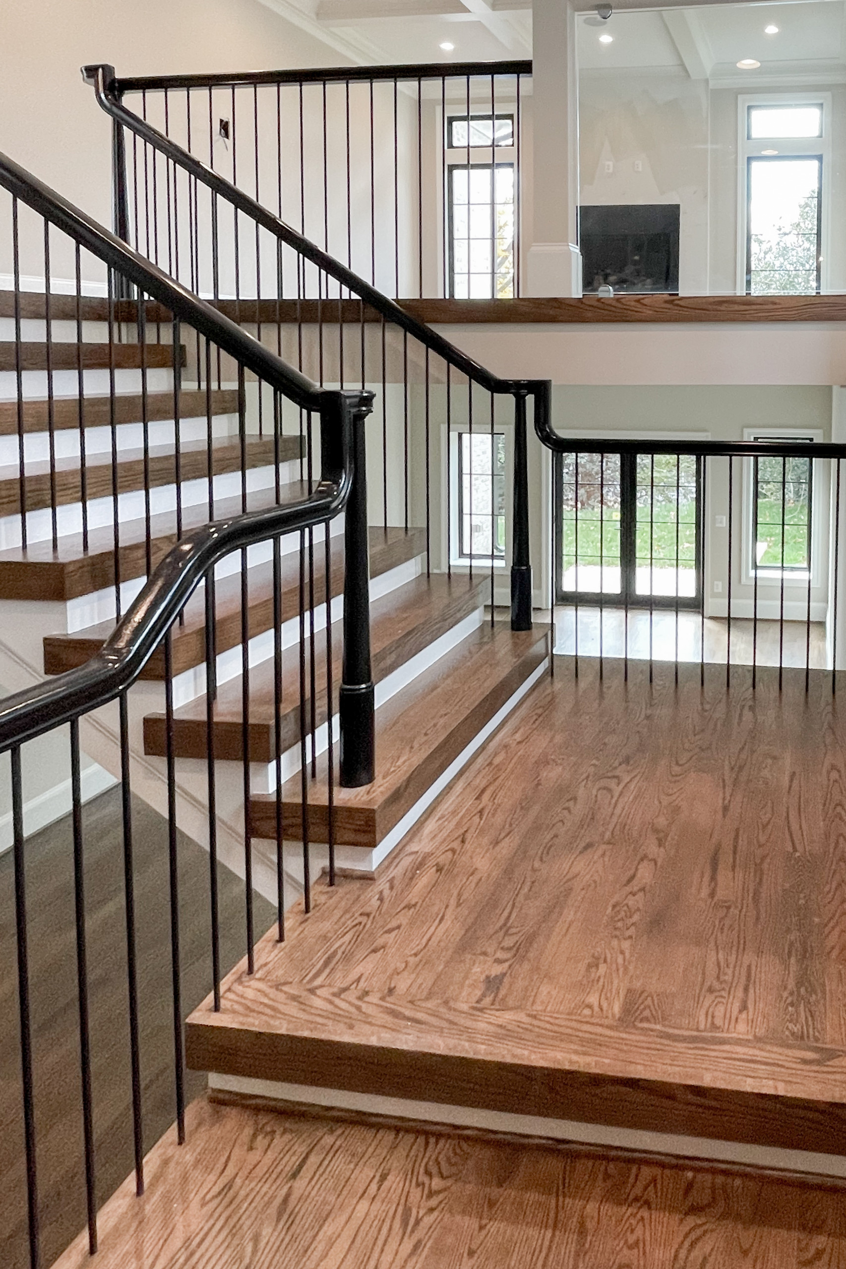 89_Eclectic and Edgy Staircase in French Contemporary Residence, McLean VA 2210
