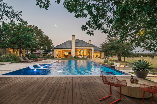 CELINA RANCH contemporary-swimming-pool-and-hot-tub