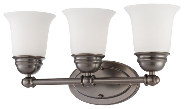 Bella 3 Light Wall Sconce, Oiled Bronze