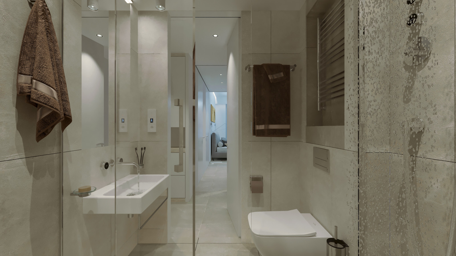 Дизайн проект квартиры в Сочи с объединением 2-х квартир в одну