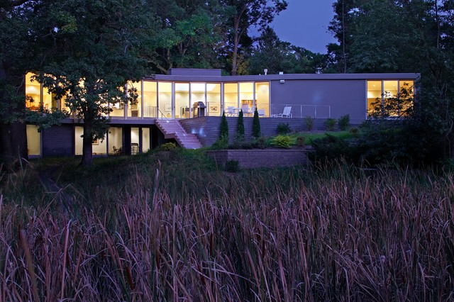 Contemporary Custom Home trendy-hus-og-facade