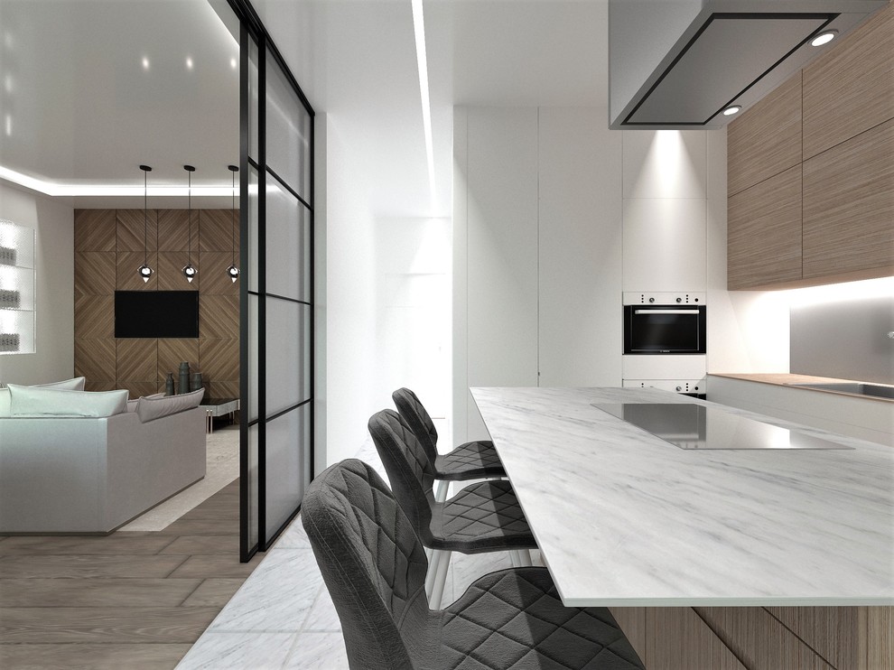 Проект квартиры в скандинаском и эко-стилях, Екатеринбург, 140 кв.м.