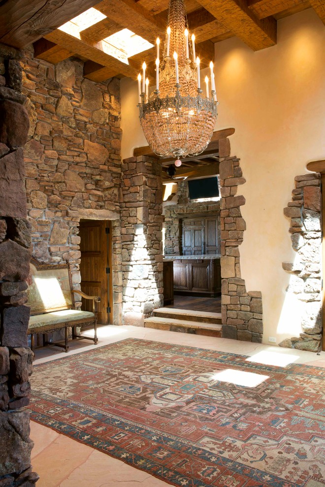 Example of a mountain style entryway design in Albuquerque