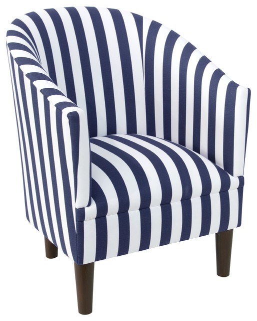Tub Chair in Canopy Stripe - Modern - Armchairs And Accent ...