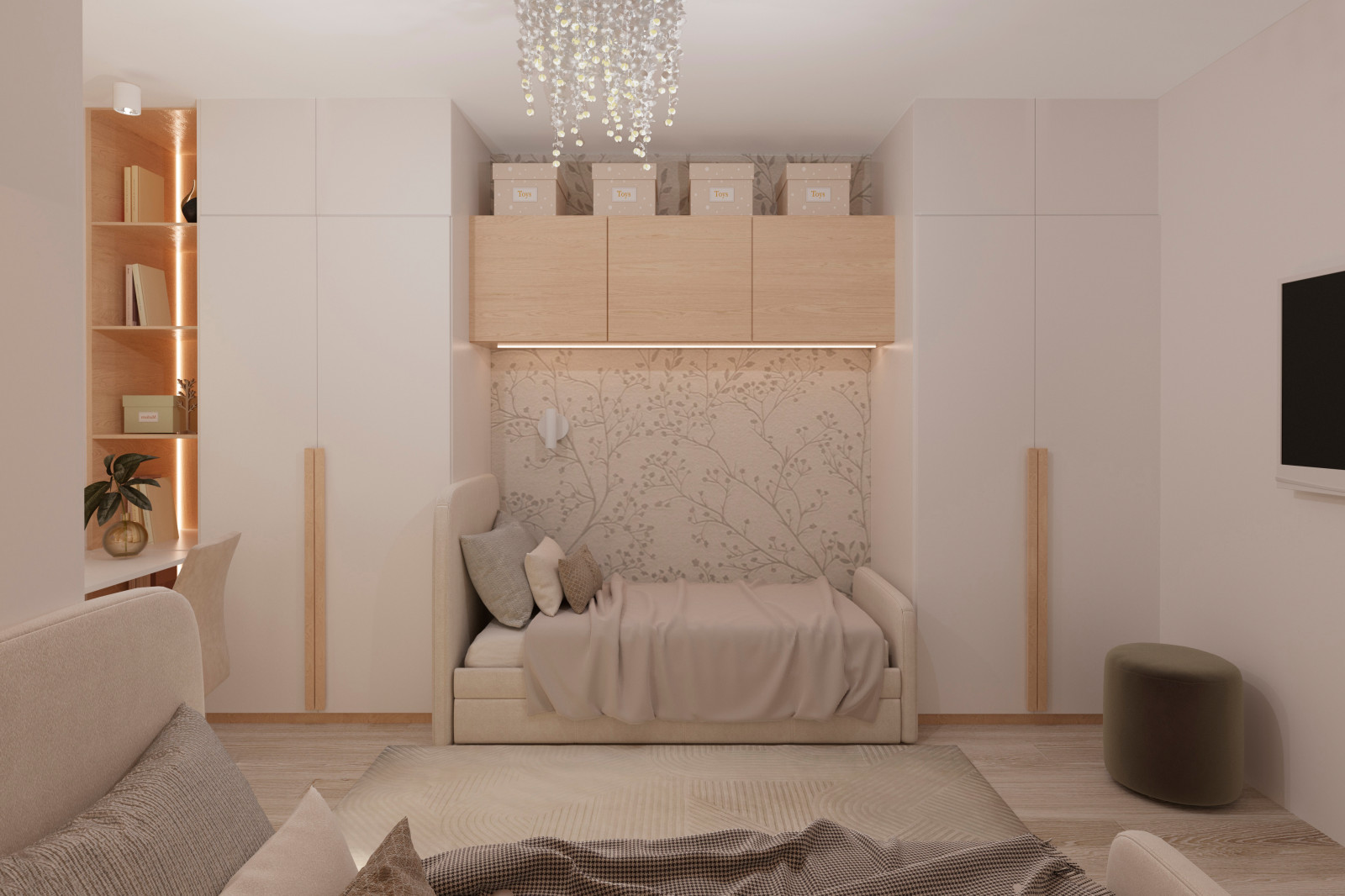 Siebenzimmerwohnung in Berlin, im skandinavischen Stil.