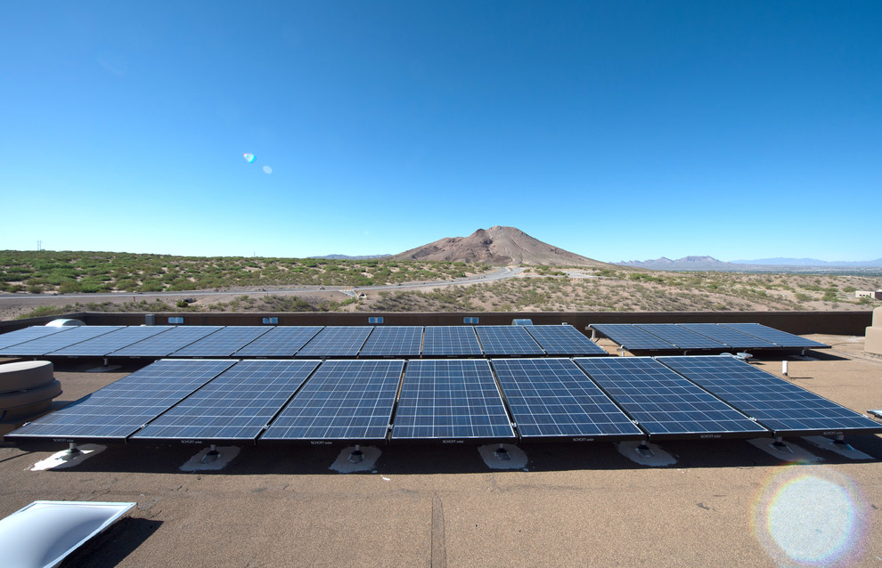Custom Rammed Earth Home Southwestern Austin by Soledad Canyon