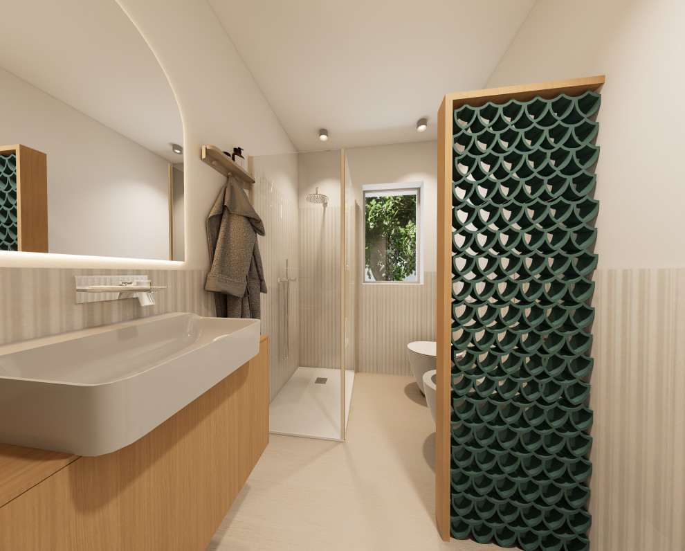 PROGETTO CON RENDER DI CASA IN LEGNO XLAM ECOSOSTENIBILE BIOCLIMATICA A MODICA