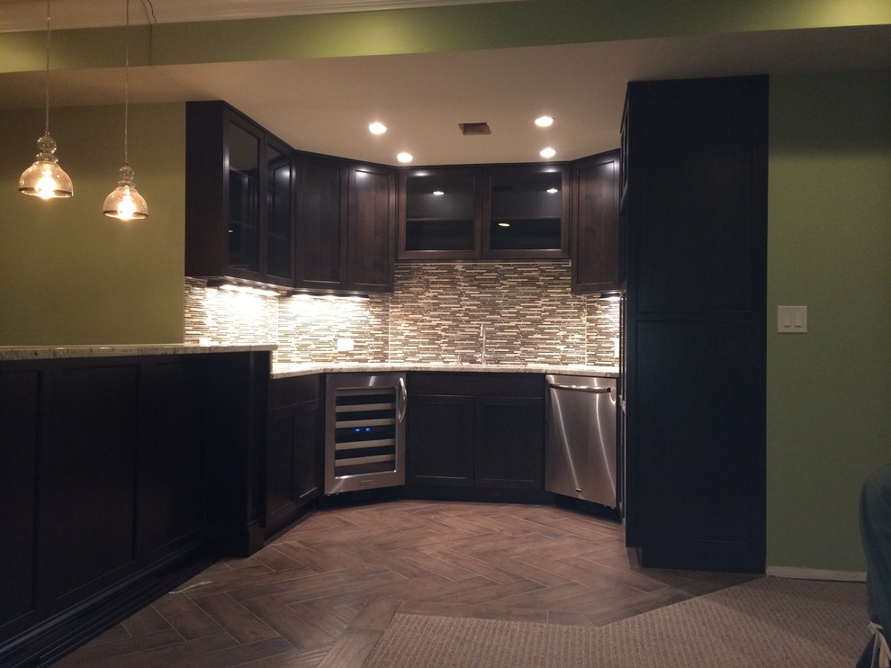 Inspiration for a transitional home design remodel in Chicago