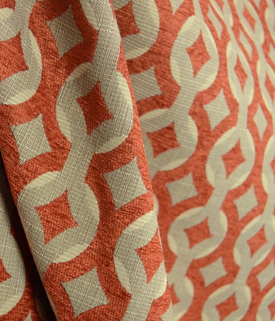 Talvin Poppy Chenille Trellis Upholstery Swavelle Fabric