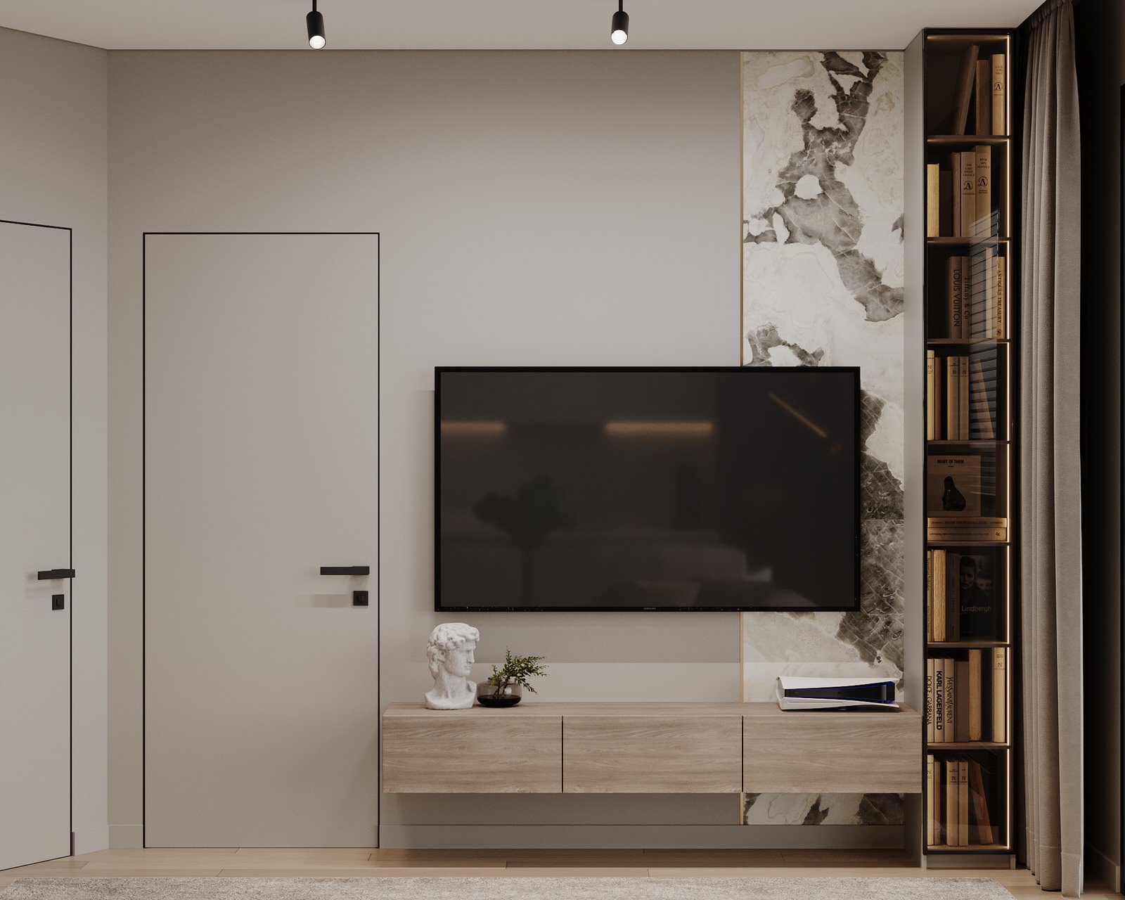 Интерьер квартиры в ЖК "Метрополия"