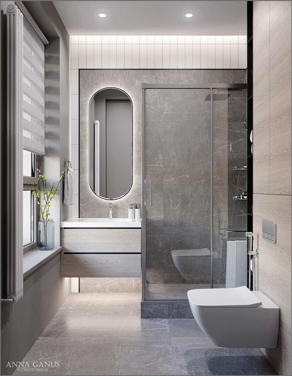 Монохромные линии. Проект квартиры в центре Екатеринбурга