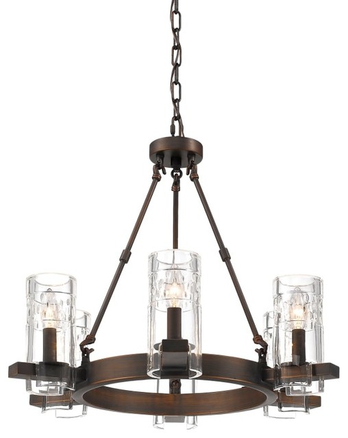 Millennium Lighting Tulsa 6 Light 24 Chandelier With Glass Shades Millennium Lighting Tulsa 6 Light 24 Chandelier With Glass Shades Transitional Chandeliers By Buildcom
